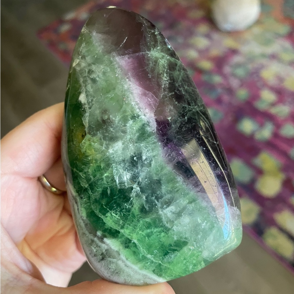 Rainbow Fluorite Standing Free Form
